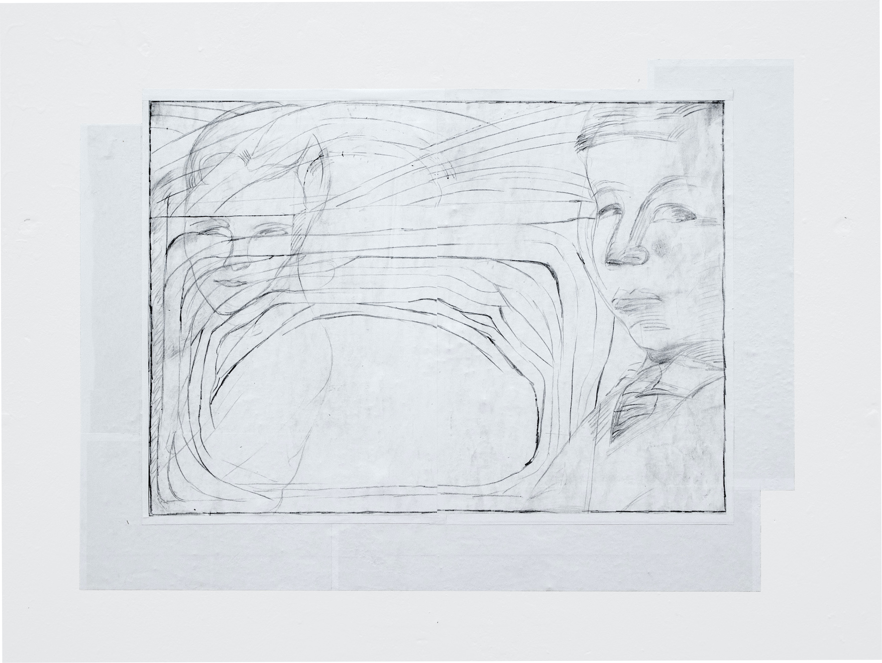 constanze-kerth, drawing, laser print, pencil on paper