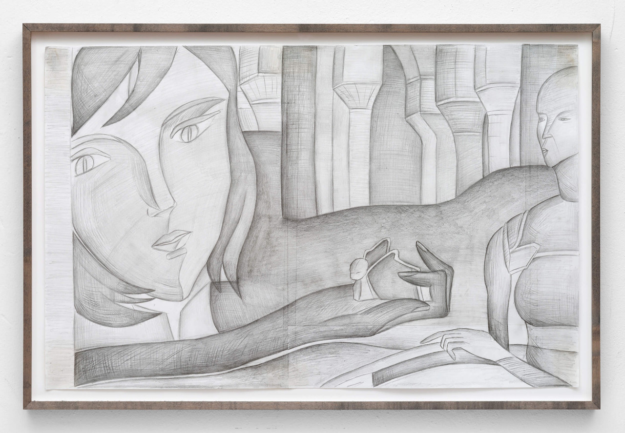 constanze-kerth, drawing, pencil on paper
